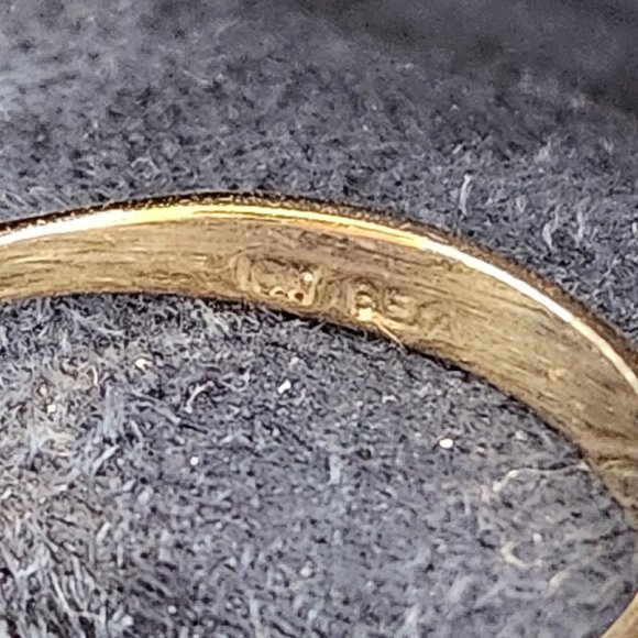 VTG NIB 18K Marquise Cut CZ GF Ring size 7 - Picture 9 of 14